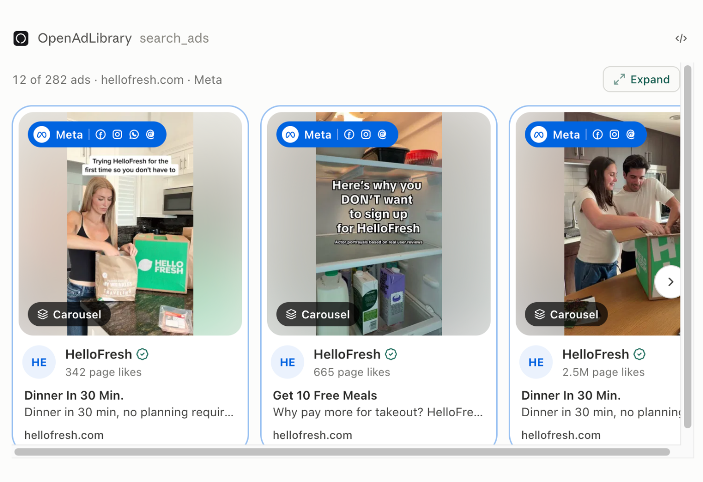 OpenAdLibrary screenshot